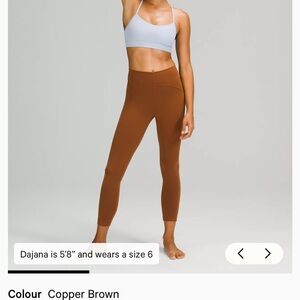 Lululemon Athletica Warm Brown Leggings